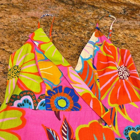 Floral Pink Mini Dress - Picture 6 of 8